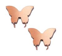 OLYCRAFT 2Pcs Butterfly Flower Food Alternative for Fresh Cut Flowers 0.8x0.6x0.2 Inch Brass Linking Charms Reusable Charm Keeps Flower Water Clean and Clear for Home and Kitchen Vase