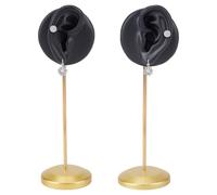OLYCRAFT 2pcs Ear Shaped Earring Display Stand Black Piercing Stud Holder Earring Show Rack Resin Ear Displays Model Navel Rack for Photography Jewelry Props Show Dresser Decor Practice Piercing