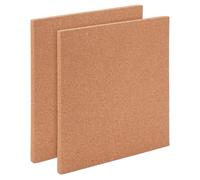 OLYCRAFT 2Pcs Glass Work Surface 30.5x30.5x1.2cm Square Wood Cork Board Cork Cup Mats Heat Resistant Glass Work Surfaces for DIY Crafts Table Countertop Protection