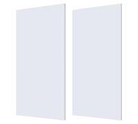 OLYCRAFT 2Pcs HDPE Plastic Sheet Board 6mm Thick White High Density Polyethylene Sheets 30.5x15.3cm Hard Hdpe Polyethylene Sheet for Crafts Flat Panel DIY Materials for Home Decor Handcrafts