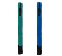 OLYCRAFT 2Pcs Horse Tail Bag with Fringe 70x7.3cm Waterproof Horse Tail Bags 4mm Thick Guard Tail Bag Stretchy Tail Bag for Equestrian Horses Accessory Keep Tail Clean -Blue and Green