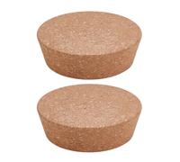 OLYCRAFT 2Pcs Large Cork Stoppers 120~140mm Natural Cork Bottle Stoppers Tapered Corks Plugs Corks Canning Jar Lids Wooden Wine Stopper Tapered Plugs for Kitchen Glass Bottles Mason Jars