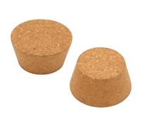 OLYCRAFT 2pcs Large Cork Stoppers 6~8cm Cork Bottle Stoppers Tapered Corks Plugs Corks Canning Jar Lids Wood Tapered Plugs Wooden Taper Stopper for Kitchen Wedding Favor Canning