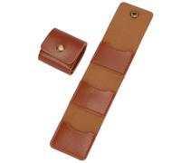 OLYCRAFT 2Pcs PU Leather Guitar Pick Holder Brown Plectrum Case Bag for 3 Pick Portable Storage for Acoustic Electric Bass Picks Guitar Picks Sleeve PU Guitars Accessories for Musicians