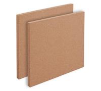 OLYCRAFT 2pcs Square Bulletin Boards 30x30cm Non Self-Adhesive Wood Cork Board 2cm Thick Corkboard Display Boards Cork Board Tiles Natural Corks Sheets for Wall Decoration Party DIY Crafts