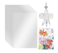 OLYCRAFT 30 Sheets Aluminum Metal Crafts Foil Sheet 30x20cm Double-Sided Silver Art Metal Foil Sheets 0.1mm Thick Tinfoil Flashing Metals Sheet for Painting Engraving Embossing Art Project DIY Crafts