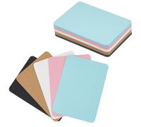 OLYCRAFT 300Pcs Colorful Thick Paper 6.4 x 8.9cm Colorful ATC Cardstock Rounded Corner Blank Cards 5 Colors Small Blank Paper for Greeting Cards Making Scrapbooking DIY Crafts Office Supplies