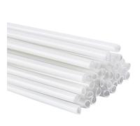 OLYCRAFT 30Pcs ABS Plastic Round Tubes 25cm Length White Plastic Model Tube Plastics Dowel Rods 1mm ID 2mm OD Round Hollow Tubing Rod for DIY Sand Table Architectural Model Making Decorations