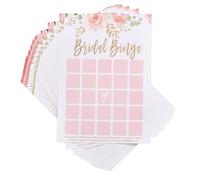 OLYCRAFT 30pcs Bridal Shower Game Bingo Game with Blank Squares to Guess The Bride’s Presents Wedding Games Card Pink Bingo Cards Guest Bridal Party Favors Party Supplies for Wedding Shower Reception