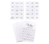 OLYCRAFT 32pcs Bridal Shower Bingo Game Pre-Filled Fun Shower Games Perforated Calling Card Wedding Bingo Cards Guest Bridal Party Favors Minimalist Party Supplies for Wedding Reception