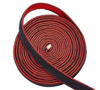 OLYCRAFT 3m Ito Sageo Wrapping Cord Black Red Silk Cords 1.4cm Wide Sword Handle Cord Tsukamaki Sageo Wrapping Cords for Japanese Samurai Sword DIY Tsuka Handle Scabbard Decorative Rope