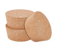 OLYCRAFT 3Pcs Large Cork Stoppers 7.2-8.3cm Cork Bottle Stoppers 3.5cm Thick Tapered Corks Plugs Corks Canning Jar Lids Wood Tapered Plugs Wooden Taper Stopper for Kitchen Glass Bottles Mason Jars