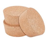 OLYCRAFT 3Pcs Large Cork Stoppers 7.7-8.8cm Cork Bottle Stoppers 3.5cm Thick Tapered Corks Plugs Corks Canning Jar Lids Wood Tapered Plugs Wooden Taper Stopper for Kitchen Glass Bottles Mason Jars