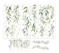 OLYCRAFT 3pcs/Set Spring Wicker Rub on Transfers for Furniture and Crafts 15x30cm Willow Vine Butterfly Plants Transfer Stickers