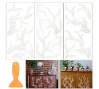 OLYCRAFT 3Pcs/Set Willow Branches Rub on Transfers for Furniture and Crafts 15x30cm Willow Leaves Furniture Decals Decor Plant Transfer Stickers with 1pc Scraper for Scrapbook Window DIY Home Decor