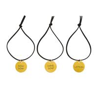 OLYCRAFT 3Pcs Soap Lotion Dispenser Tags Lotion Soap Dispenser Chain Labels Tags Decoration Labels Charms Hand-Soap Label Hanging Tag with Cord for Bathroom Dispensers Kitchen Mason Jar