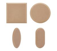OLYCRAFT 4 Pcs 4 Styles Ceramic Modeling Plate for Clay Ceramic Forming Plates for Handbuliding Clay Plate Forms MDF Pottery Plates Making Tool MDF Pottery Tools for Handbuilding Craft