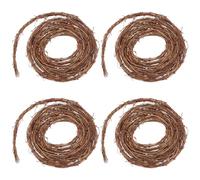OLYCRAFT 4 Rolls Natural Grape Vine Wreath 4.5m Rattan Wreath Crafts Natural DIY Grapevine Twig Vines Rustic Grapevine Wreaths Fall Decor Wreaths for Wedding House Holiday Door Vase Wall Decor