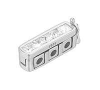OLYCRAFT 4 Rows 925 Sterling Silver Necklace Shortening Clasp Real Platinum Plated Adjustable Chain Clasp with Cubic Zirconia Shortener Enhancer Clasps for Necklace Bracelet Jewelry Making Supplies