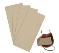 OLYCRAFT 4Pcs 37.2x17cm Felt Base Shaper Rectangular Bag Bottom Shaper Beige Pad Bag Cushion Base Purse Liner Board Insert Arc Corner for Handbags Tote Crossbody Backpack Canvas Travel Bag