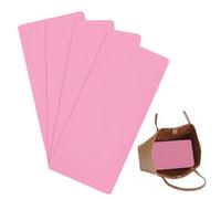 OLYCRAFT 4Pcs 37.2x17cm Felt Base Shaper Rectangular Bag Bottom Shaper Pink Pad Bag Cushion Base Purse Liner Board Insert Arc Corner for Handbags Tote Crossbody Backpack Canvas Travel Bag
