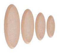 OLYCRAFT 4Pcs 4 Sizes Oval Pottery Molds Ceramics Plate Forming Molds Ceramic Mold for Clay Pottery Boards for Handbuilding Oval Ceramics Forming Plate Pottery Tools for Ceramics Making Craft