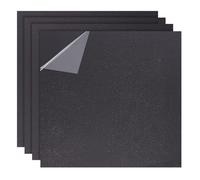 OLYCRAFT 4pcs ABS Plastic Sheet 30x30cm Black Rigid Moldable Panel 1.5mm Thick Big Black Plastic Sheet Thermoform Board Two-Sided Heat Moldable Panel for DIY Projects Decor Handcrafts