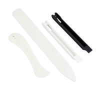 OLYCRAFT 4pcs Copper Foil Hand Foiler 5.5mm Stained Glass Copper Foiling Tool Plastic Stained Glass Burnisher Bone Folder Scoring Tool for Stain Glasses DIY Scrapbook Bookbinding Card Making