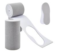 OLYCRAFT 4Pcs Gray Shoe Soles for Crochet 1.5m x 9.2cm Sweat-Absorbing Sports Insoles Adjustable Shape Shoe Soles DIY Self-Cut Cloth Insoles for Handmade Footwear Projects All Family Members