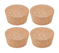OLYCRAFT 4Pcs Large Cork Stoppers 6.6-7.8cm Cork Bottle Stoppers 3.6cm Thick Tapered Corks Plugs Corks Canning Jar Lids Wood Tapered Plugs Wooden Taper Stopper for Kitchen Glass Bottles Mason Jars