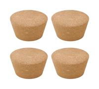OLYCRAFT 4Pcs Large Cork Stoppers 6-8cm Cork Bottle Stoppers Tapered Corks Plugs Corks Canning Jar Lids Wood Tapered Plugs Wooden Taper Stopper for Kitchen Glass Bottles Mason Jars