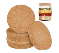 OLYCRAFT 4Pcs Large Cork Stoppers Cork Bottle Stoppers 90-98mm Tapered Cork Plugs Cork Canning Jar Lids Wood Tapered Cork Plugs Wooden Tapered Cork Stopper for Kitchen Wedding Favor Canning