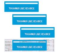 OLYCRAFT 4pcs Mahjong Line Finder Blue Mahjong Line Reader Acrylic Mah Jong Rules Helper Mahjongs Card Lines Guide Mah Jong Marker Reader Mahjongs Accessories for Beginners Lover Players Present