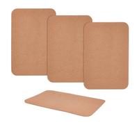 OLYCRAFT 4Pcs Rectangle Cork Sheets 44.8x29.8cm Wood Corks Sheets 3mm Thick Coaster Cork Sheet Rectangle Wooden Board Tiles for Wall Decoration Party and DIY Crafts Supplies
