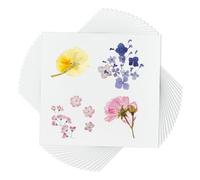 OLYCRAFT 50 Pack Flower Press Blotting Paper 10.2x9.8 Inch White Reusable Blotter Papers Herbarium Press Papers Blotter Paper Sheets for DIY Floral Preservation and Art Projects-0.4mm Thick