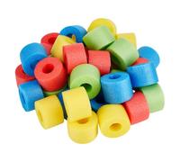 OLYCRAFT 50 Pcs Mixed Floating Pool Noodles Foam Rope Tube Small Size Hollow Swimming Pools Noodle Bulk Floats Bright Foam Noodles Swim Water Foams Hollow Noodle for Play or DIY Craft Projects