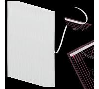 OLYCRAFT 50Pcs Quilt Template Grips with Strong Adhesive 30cm Length Ruler Grips Transparent Quilting Rulers Self-adhesive Ruler Grip Non Slip Silicone Grip for Quilt Rulers Templates Tools