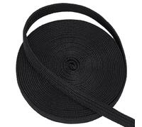 OLYCRAFT 5m Black Ito Sageo Wrapping Cord 12mm Wide Imitation Leather Sword Handle Cord Tsukamaki Sageo Wrapping Cords for Japanese Samurai Swords Handle Rope