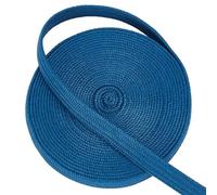 OLYCRAFT 5m Medium Blue Ito Sageo Wrapping Cord 12mm Wide Imitation Leather Sword Handle Cord Tsukamaki Sageo Wrapping Cords for Japanese Samurai Swords Handle Rope