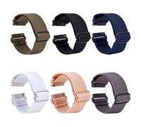 OLYCRAFT 6 Pack Nylon Watch Band 22mm One-Piece Military Watch Straps Adjustable Lightweight Wristband Replacement Wristwatch Strap with Buckle for Men Women Watch Strap Replacement