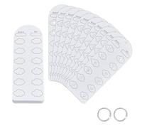 OLYCRAFT 60 Sheets Color Swatch Chart for 720 Colors Color Chart Template Blank Colors Swatch Charts Pre Punched Swatches Paper Card with 2pcs Binder Ring for Colorists Artists Hobbyist Acrylic Marker