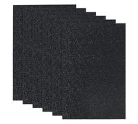 OLYCRAFT 6Pcs ABS Plastic Sheet 21x30cm Black Rigid Moldable Panel 3mm Thick Big Black Plastic Sheet Thermoform Board Two-Sided Heat Moldable Panel for DIY Projects Decor Handcrafts