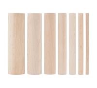 OLYCRAFT 7pcs Wooden Mandrel Set Include 6-30mm Wire Looping Winding Rod with Transparent Storage Box Wood Ring Mandrel Adjuster Stick Round Jump Ring Mandrels for Wire Forming Rings Jewelry