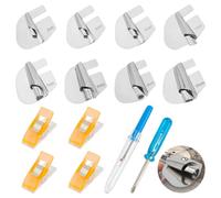 OLYCRAFT 8 Pcs Sewing Rolled Hemmer Foot 3/4/5/6/7/8/9/10mm Wide Sewing Rolled Hemmer Foot Kit with Plastic Handle Iron Seam Rippers Screwdrivers for Sewing Machine Accessories Tools