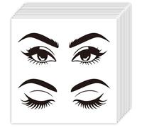 OLYCRAFT 80Pcs Woman Eye Stickers 20 Sheets Eye Line Self-Adhesive Scrapbooking Labels Open and Closed Eyes Stickers Paper Decorative Sticker Eyes Decoration Stickers for DIY Crafts Journal Planner