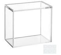 OLYCRAFT Acrylic Display Case 15.3x8.9x13.5cm Stackable Booster Box Clear Protector Case Dustproof Waterproof Card Storage Box for Trading Card Collection Display
