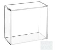 OLYCRAFT Acrylic Display Case 20.4x9.6x17.8cm Stackable Booster Box Clear Protector Case Dustproof Waterproof Card Storage Box for Trading Card Collection Display