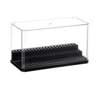 OLYCRAFT Acrylic Display Case Display Case for Minifigure Action Figures Blocks Removable Display Box Cube Showcase for Models Gifts Dustproof Storage Display Boxes - Black