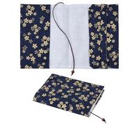 OLYCRAFT Flower Pattern Cloth Book Covers A5 Books Cover Sleeve Paperback Protector 15.5x22x7mm Hardcover Books Covers for Notebook Bible Planner Book Lovers Accessories