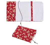 OLYCRAFT Flower Stretchable Book Cover 220x147x11mm Dark Red Cotton Book Cover A5 Books Covers with Bookmark Sleeve Paperback Protector Hardcover Books Covers for Notebook Planner